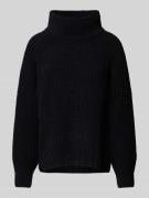 Gebreide pullover met opstaande kraag, model 'Chenille'