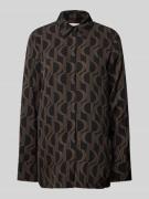 Regular fit blouse met lange mouwen van hoogwaardige viscose