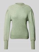 Gebreide pullover met opstaande kraag, model 'KATIA'