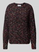 Gebreide pullover van pure viscose met ronde hals