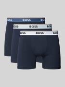 Boxershort met elastische logoband in een set van 3 stuks