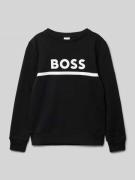 Sweatshirt met labelprint