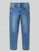 Regular fit slim leg jeans met katoen, model 'KATHY'