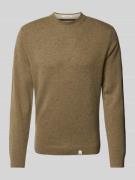 Gebreide pullover met labeldetails