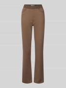 Slim fit broek met elastische band, model 'Pamina'