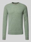 Regular fit gebreide pullover van zuivere lamswol