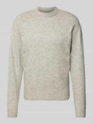 Gebreide pullover met ribboorden, model 'OLLIE'