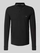 Slim fit poloshirt met logostitching