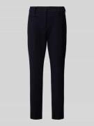 Slim fit stoffen broek met strookzakken, model 'Annalena'