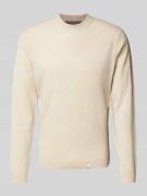 Gebreide pullover met labeldetails