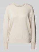 Gebreide pullover met ribboorden, model 'regina'