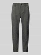 Tapered fit stoffen broek met labeldetail, model 'KODYL'