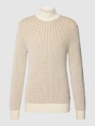 Gebreide pullover met opstaande kraag, model 'Maurelio'