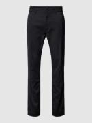 Slim fit chino met all-over motief