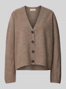 Loose fit wollen cardigan met V-hals