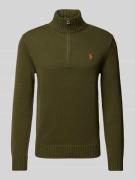 Gebreide pullover met schipperskraag