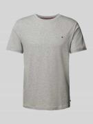 Slim fit T-shirt met ronde hals