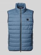 Regular fit bodywarmer met opstaande kraag