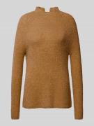 Gebreide pullover met opstaande kraag, model 'Lea'