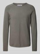 Gebreide pullover met ronde hals