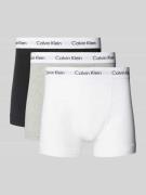 Boxershort met band met label in een set van 3 stuks