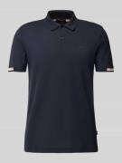 Poloshirt met labelprint, model 'Parlay'