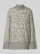 Regular fit gebreide pullover met dierenprint, model 'MARS'