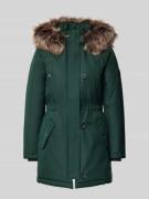 Getailleerde parka met imitatiebont, model 'IRIS'