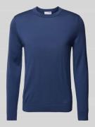 Gebreide pullover met ribboorden, model 'TRAY'