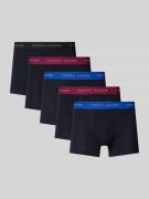 Boxershort met elastische band met logo in een set van 5 stuks