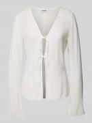 Regular fit blouse van viscosemix met V-hals