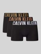 Boxershort met band met label in een set van 3 stuks