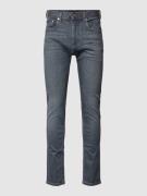 Slim fit jeans met labelpatch