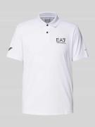 Slim fit poloshirt met labelprint