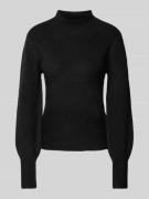 Regular fit gebreide pullover met ballonmouwen, model 'PIPPA'