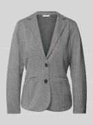 Getailleerde blazer van jacquard met 2-knoopssluiting