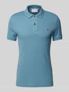 Slim fit poloshirt met labelpatch, model 'PIQUE'