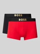 Boxershort met labelprint in een set van 2 stuks