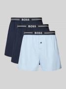 Boxershort met elastische band met label in een set van 3 stuks