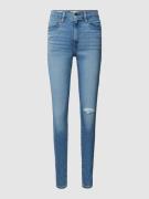 Super skinny high waist jeans in used-look