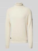 Gebreide pullover met labeldetail