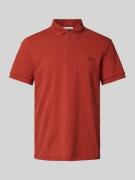 Regular fit poloshirt met labeldetail