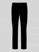 Tapered fit pantalon met bandplooien, model 'Getlin'