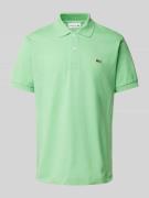 Classic fit poloshirt met labelapplicatie