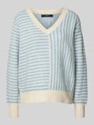 Comfort fit gebreide pullover met cross-stripe-motief, model 'URANUS'