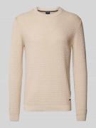 Gebreide pullover met ronde hals, model 'Wanjo'