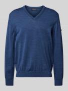 Gebreide pullover met V-hals