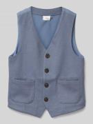 Regular fit gilet met viscose