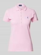 Poloshirt met labelstitching, model 'JULIE'