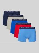 Boxershort met elastische band met label in een set van 5 stuks